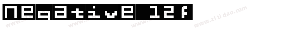 Negative 12字体转换